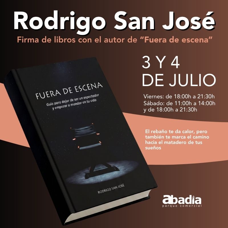 ¡Firma de libros con Rodrigo San José en Abadía!